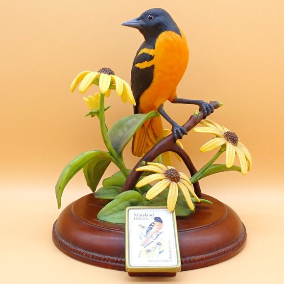 Vintage Lenox China/Porcelain Commemorative Baltimore Oriole Bird w/ stamp. - Picture 1 of 9